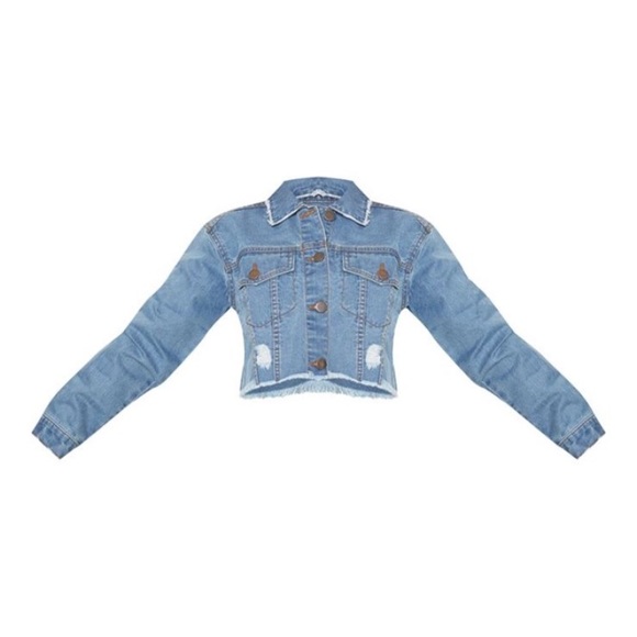 CROPPED denim jean jacket - Picture 2 of 6